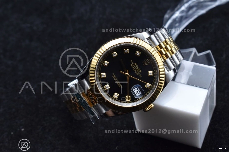 VR3235 Steel Jubilee On Clean 126333 YG 904L Dial YG SS 1:1 DateJust Best 41 Edition Bracelet Diamonds 0507